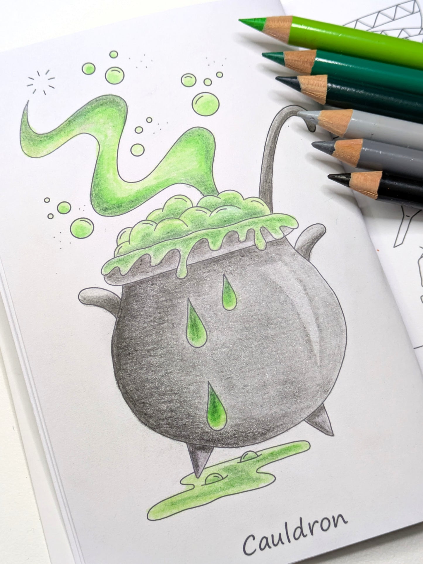 Little Book Of Potions - A Mini Colouring Adventure