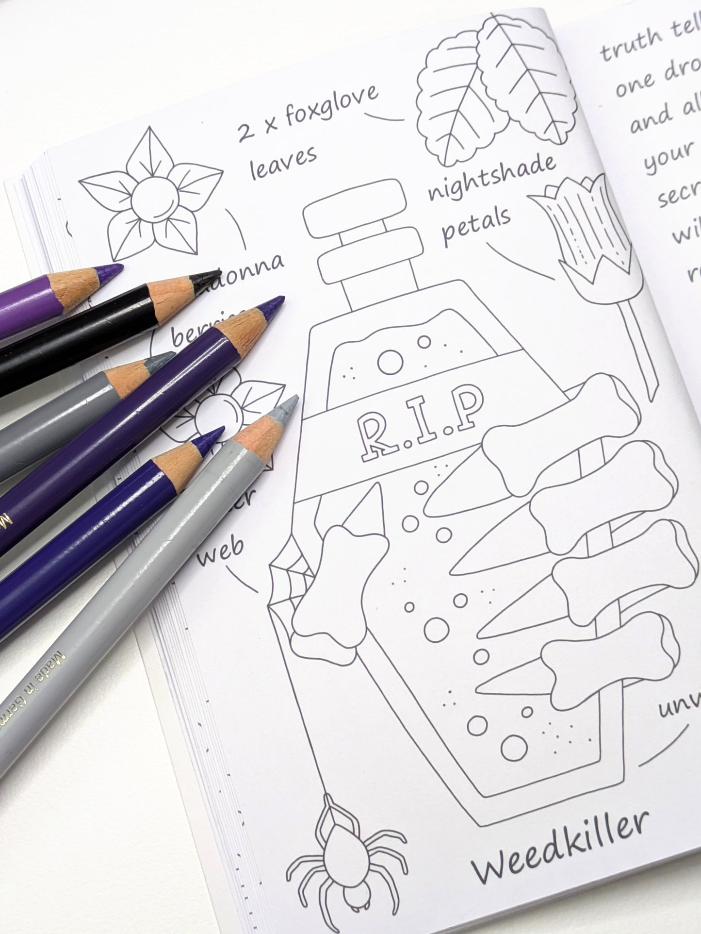 Little Book Of Potions - A Mini Colouring Adventure